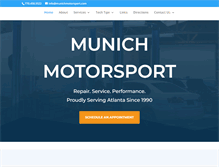 Tablet Screenshot of munichmotorsport.com